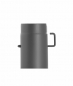 Preview: 130 mm - Rauchrohr mit Drosselklappe 250 mm in Gussgrau