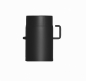 Preview: 200 mm - Rauchrohr mit Drosselklappe 250 mm in Schwarz