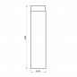 Preview: 160 mm - Rauchrohr 1000 mm in Gussgrau