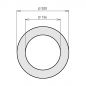 Preview: 130 mm - Wandrosette in Schwarz
