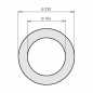 Preview: 150 mm - Wandrosette in Schwarz