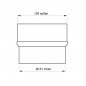 Preview: 150 mm - 160 mm - Erweiterung in Schwarz