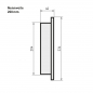 Preview: 200 mm - Blindkappe in Schwarz