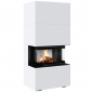 Preview: *EEK A 3-Scheiben Kaminofen Kratki HOME EASY BOX weiß mit NBC 7 mit 7kW - Kaminbausatz