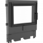 Preview: Kamintür z.B. für offenen Kamin / Steinofentür / Kachelofentür mit Glas Modell FS 10N
