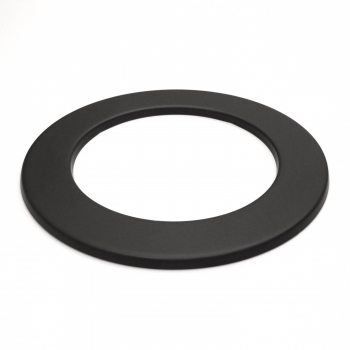 130 mm - Wandrosette in Schwarz