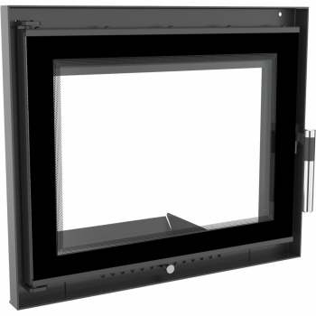 *Kamintür z.B. für offenen Kamin / Steinofentür mit Glas Modell Maja DECO