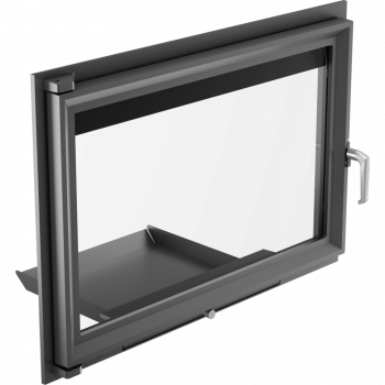 Kamintür z.B. für offenen Kamin / Steinofentür mit Glas Modell Oliwia