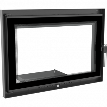 Kamintür z.B. für offenen Kamin / Steinofentür mit Glas Modell Wiktor DECO