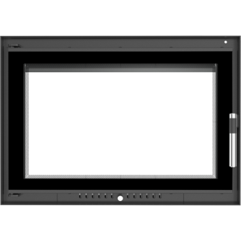 Kamintür z.B. für offenen Kamin / Steinofentür mit Glas Modell Wiktor DECO