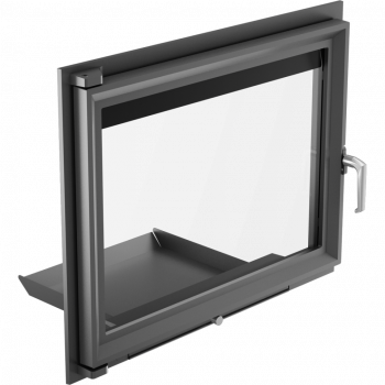 Kamintür z.B. für offenen Kamin / Steinofentür mit Glas Modell Zuzia