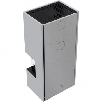 *EEK A 3-Scheiben Kaminofen Kratki HOME EASY BOX weiß mit NBC 7 mit 7kW - Kaminbausatz