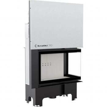 Eck-Kamineinsatz Kratki VNP 810/410 rechts BS Hebetür