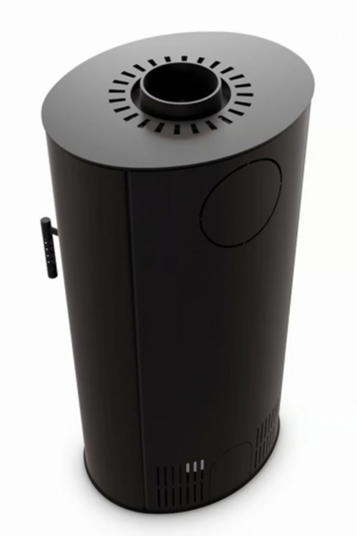 EEK A - Ovaler Kaminofen ILDNORD LOKI, runde Sichtscheibe mit 5,5 kW