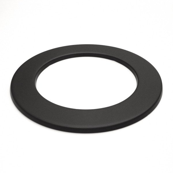 130 mm - Wandrosette in Schwarz