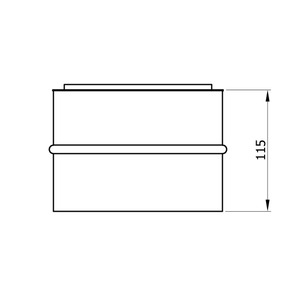 150 mm - Doppelwandfutter