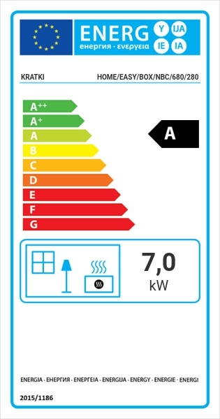 EEK A 3-Scheiben Kaminofen Kratki HOME EASY BOX mit NBC 7 mit 7kW - Kaminbausatz