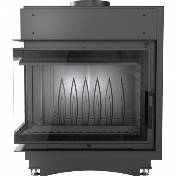 Guss-Kamineinsatz Kratki MAJA 8 links BS DECO Rauchrohr 150mm BImschV2