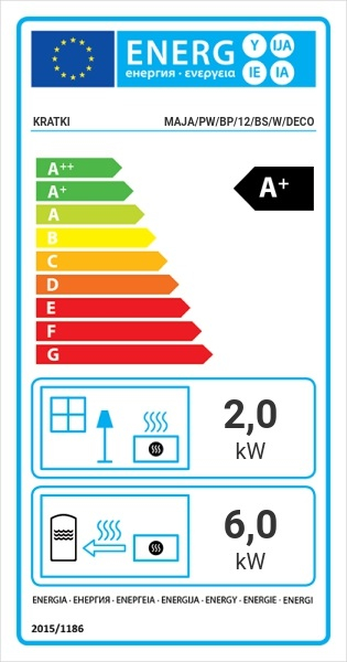 Kamineinsatz wasserführend Kratki MAJA PW 12 rechts BS DECO BImschV2
