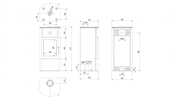 Kaminofen Kratki TITAN mit 11kW