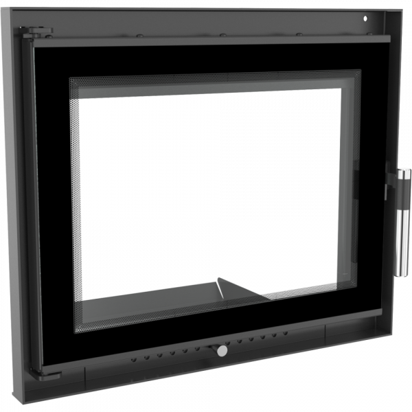 Kamintür z.B. für offenen Kamin / Steinofentür inkl. Glas Modell  Antek DECO