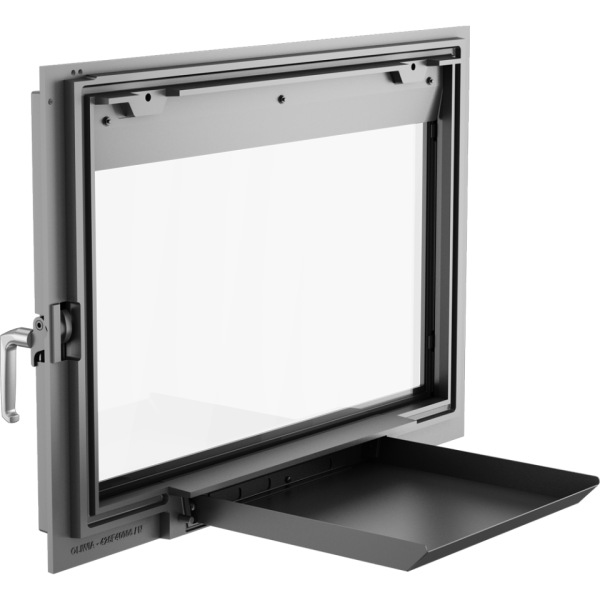 Kamintür z.B. für offenen Kamin / Steinofentür mit Glas Modell Oliwia