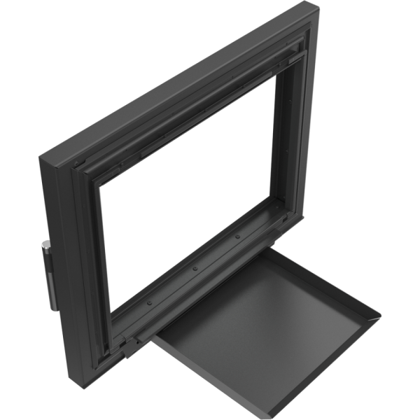 Kamintür z.B. für offenen Kamin / Steinofentür mit Glas Modell Eryk DECO