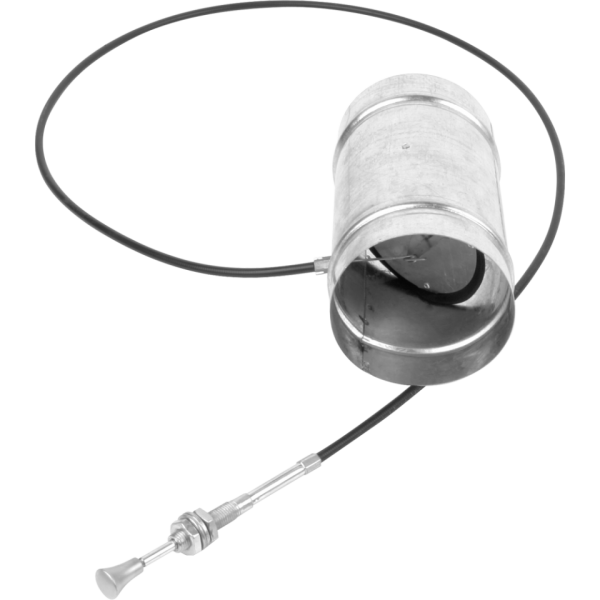 Zubehör Luftdrosselklappe mit Bowdenzug Durchmesser 150